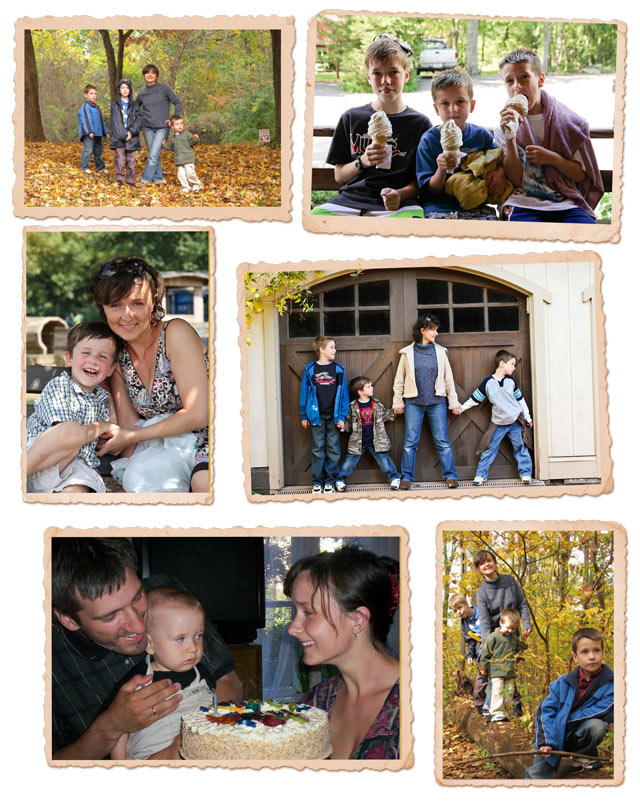 Mom collage 2 - my boys and me
