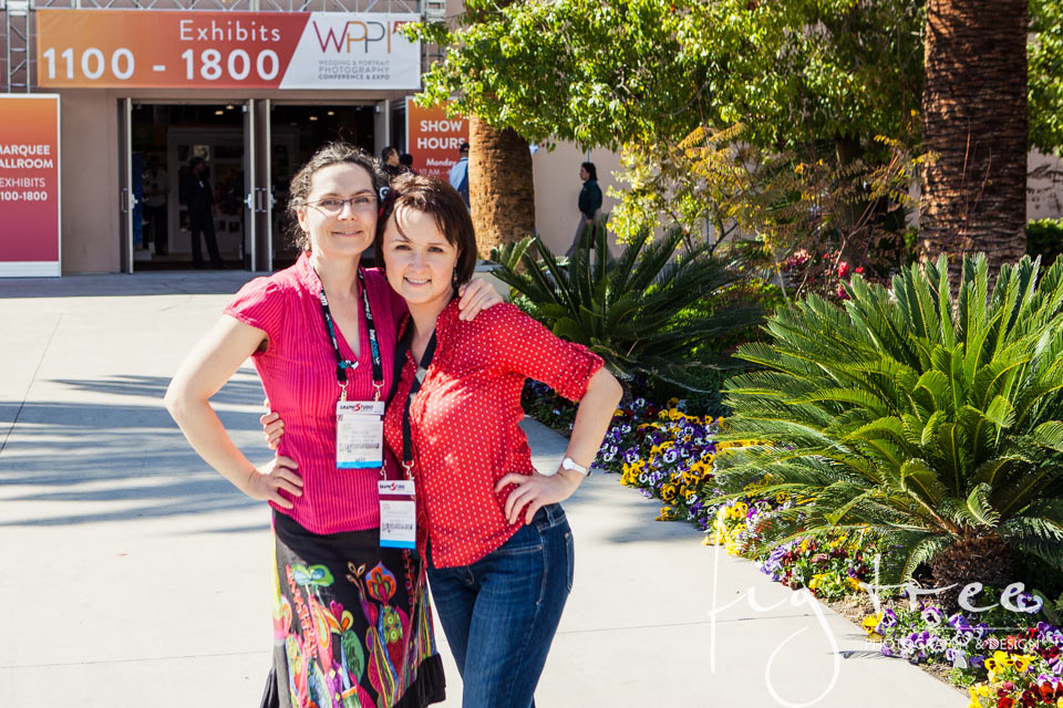 Patricia (that's me) and Ania at WPPI 2014 in Las Vegas
