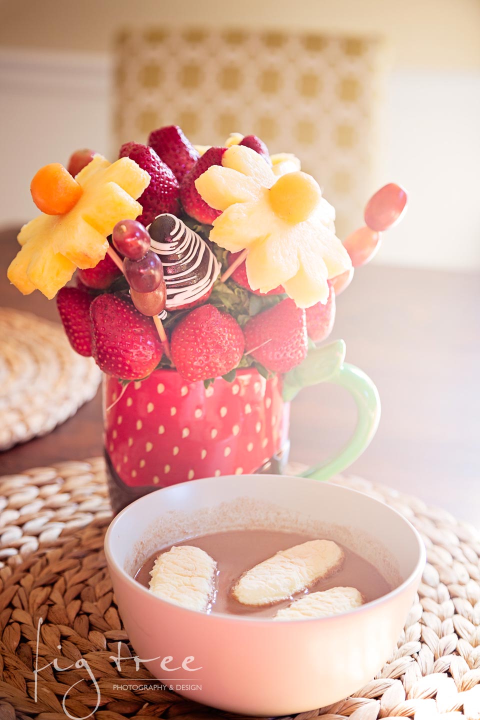 Spring chocolate soup