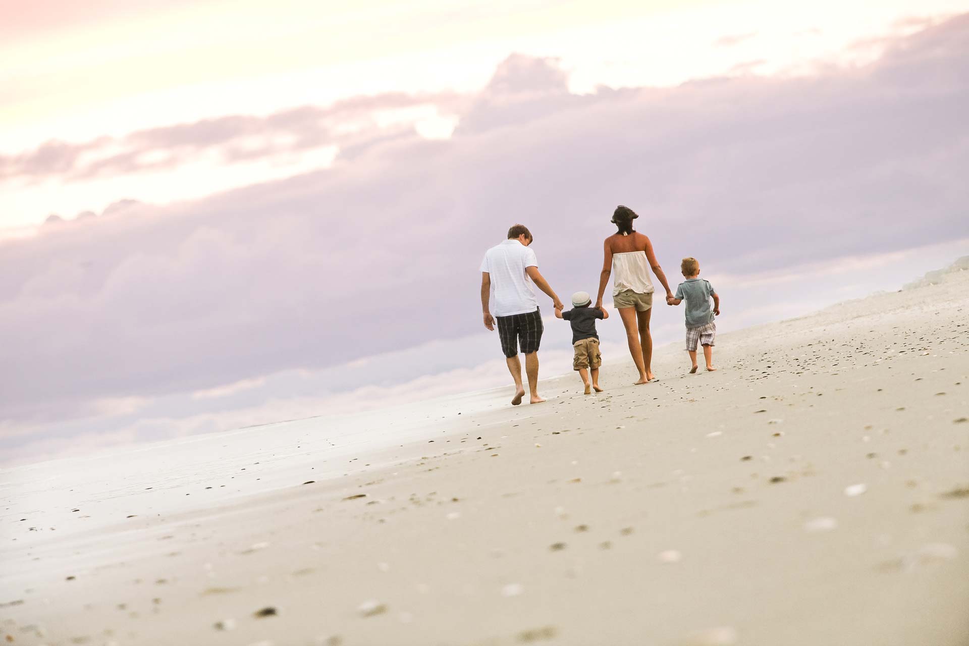 Beach portrait - family