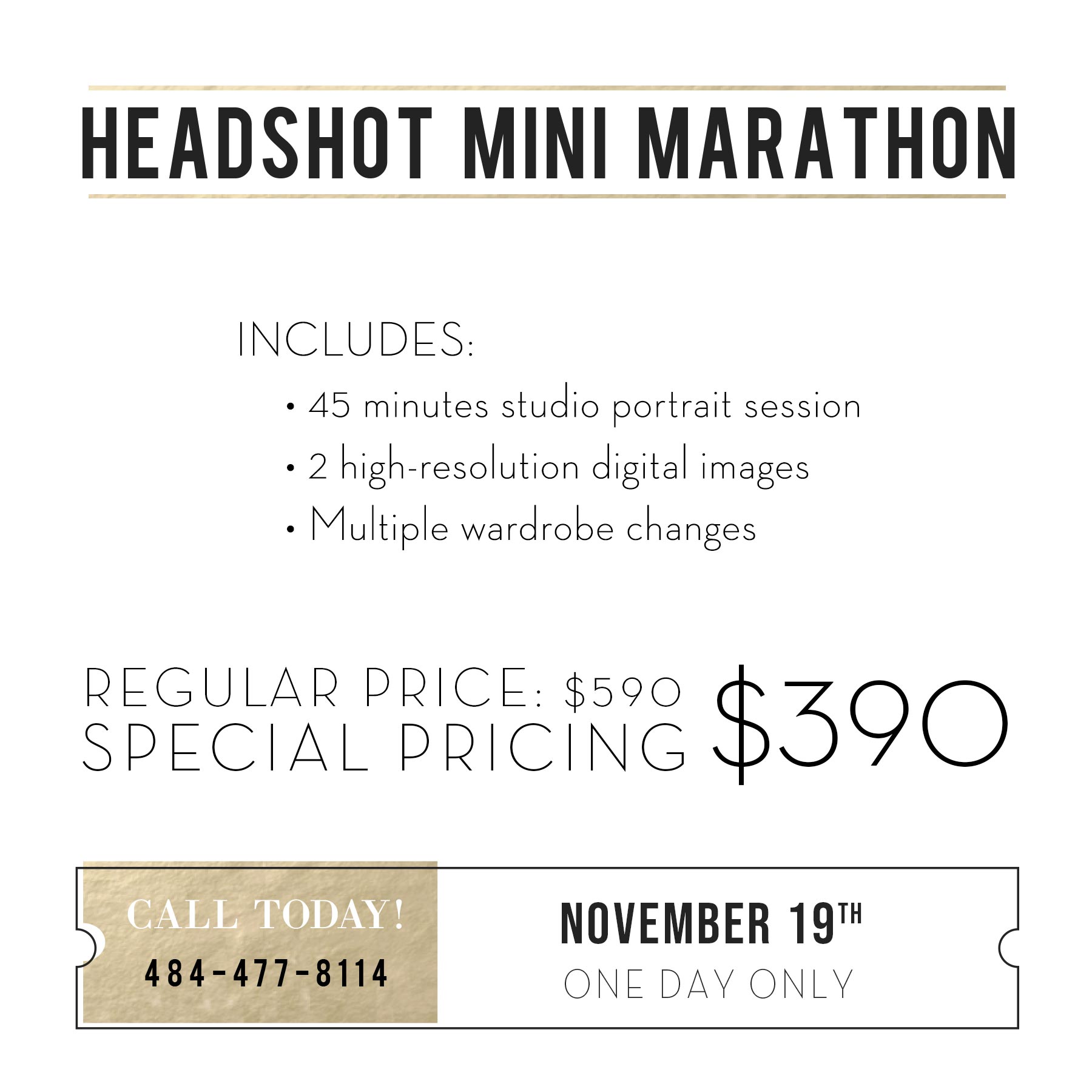 Headshot marathon details